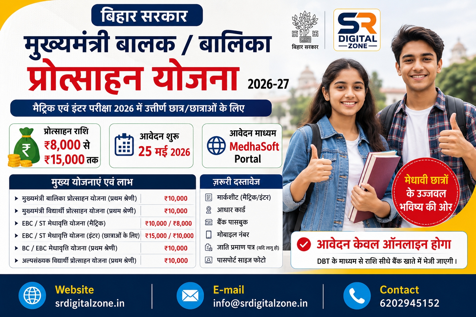 Mukhya Mantri Balak/Balika Protsahan Yojana 2026-2027